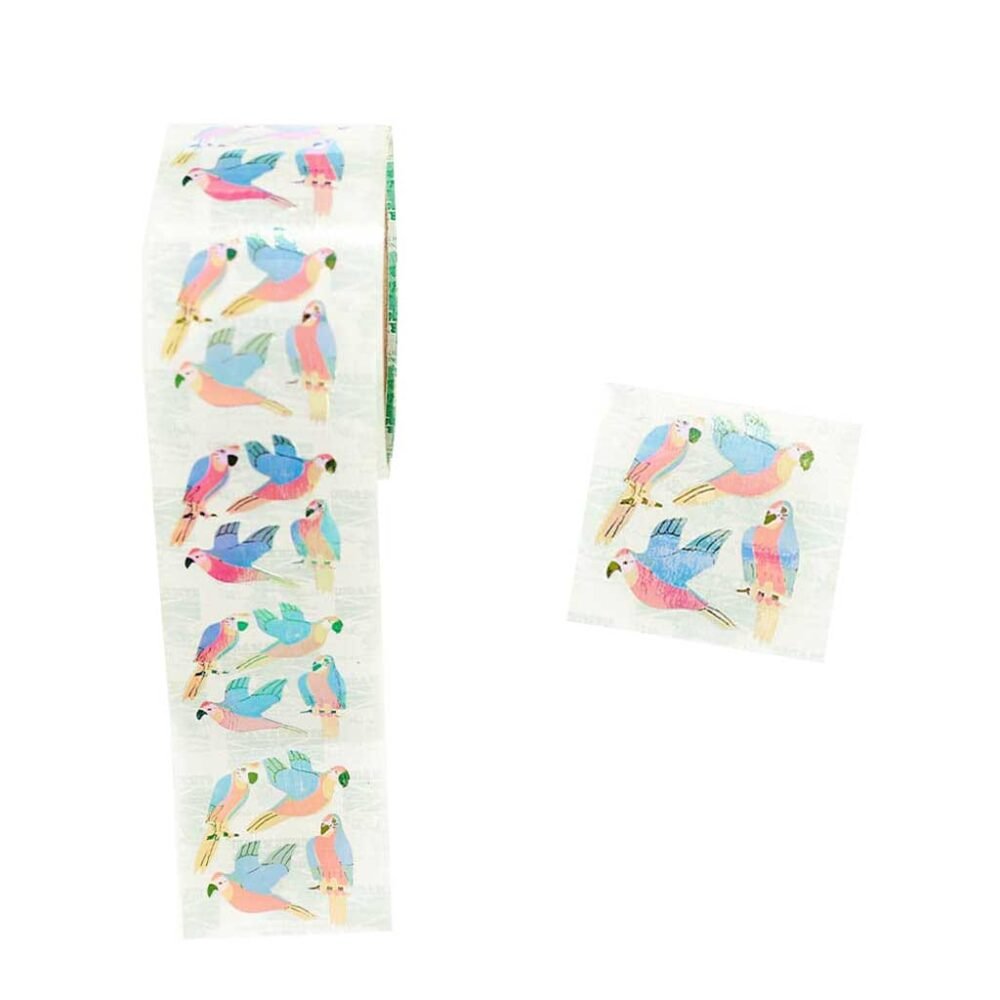 Stickers Tornasolados Loros