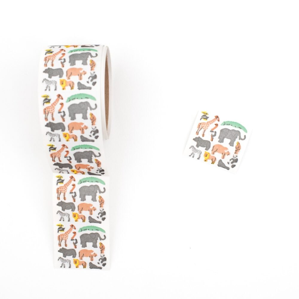 Sticker animales de la selva peluche
