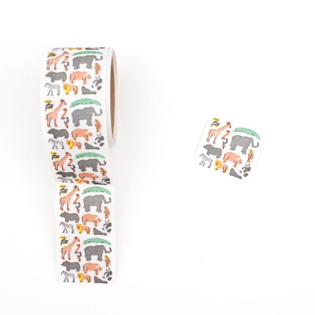 Sticker animales de la selva peluche