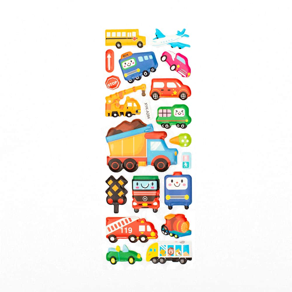 Stickers inflados Transporte