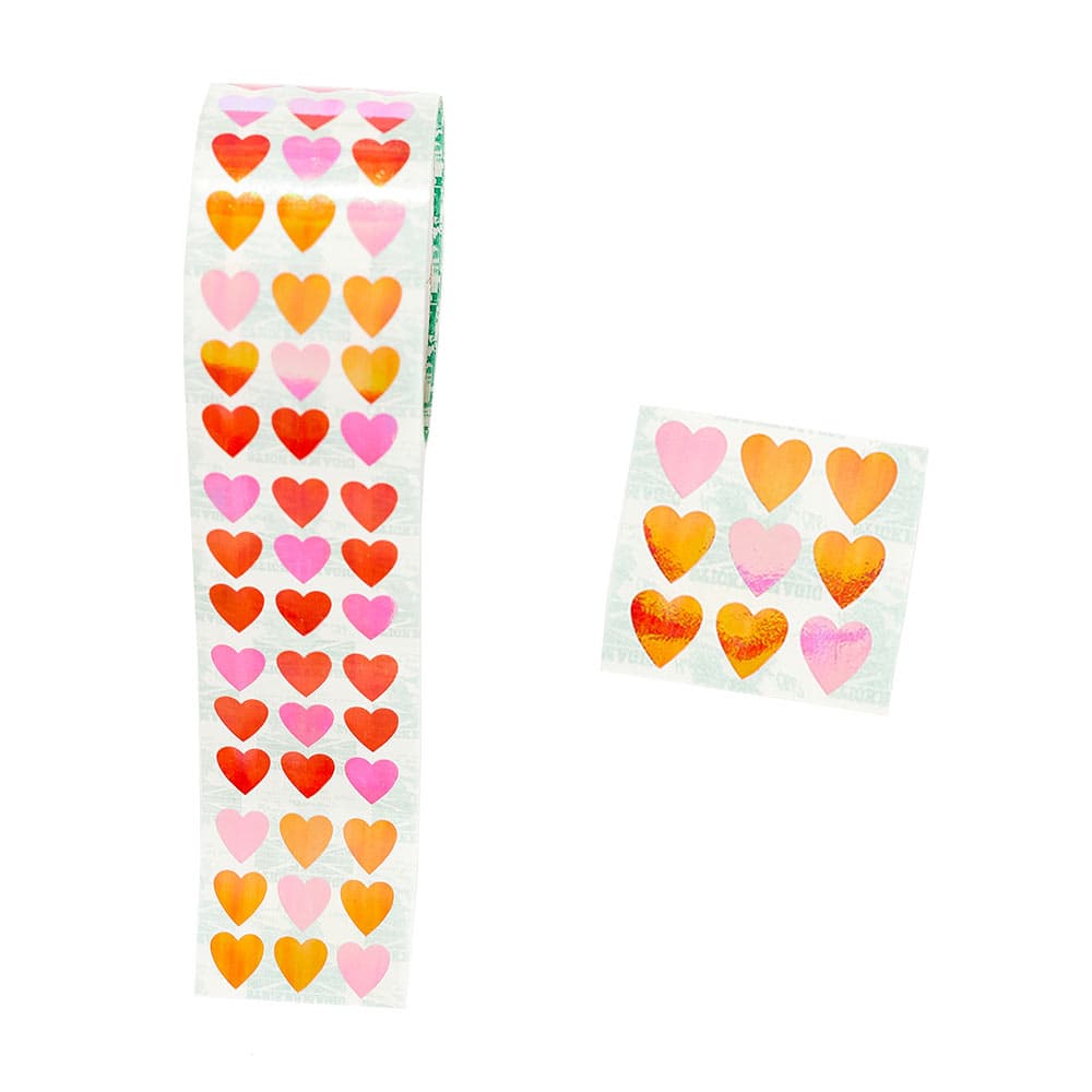 Stickers Corazones tornasolados