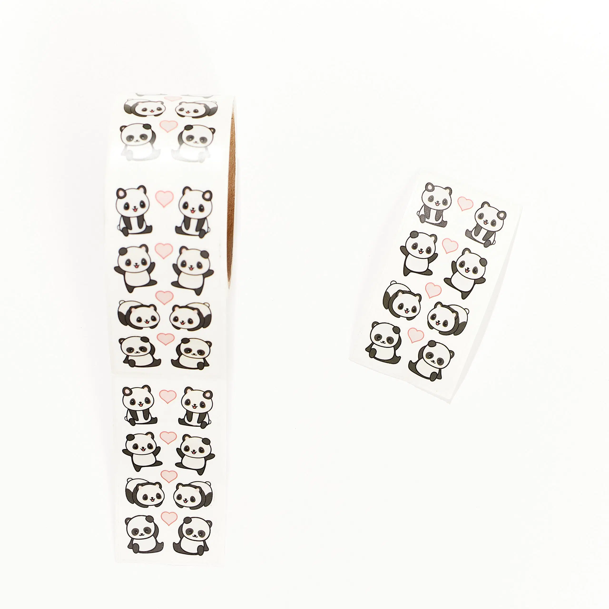 Nuevo! Stickers Pandas y corazones