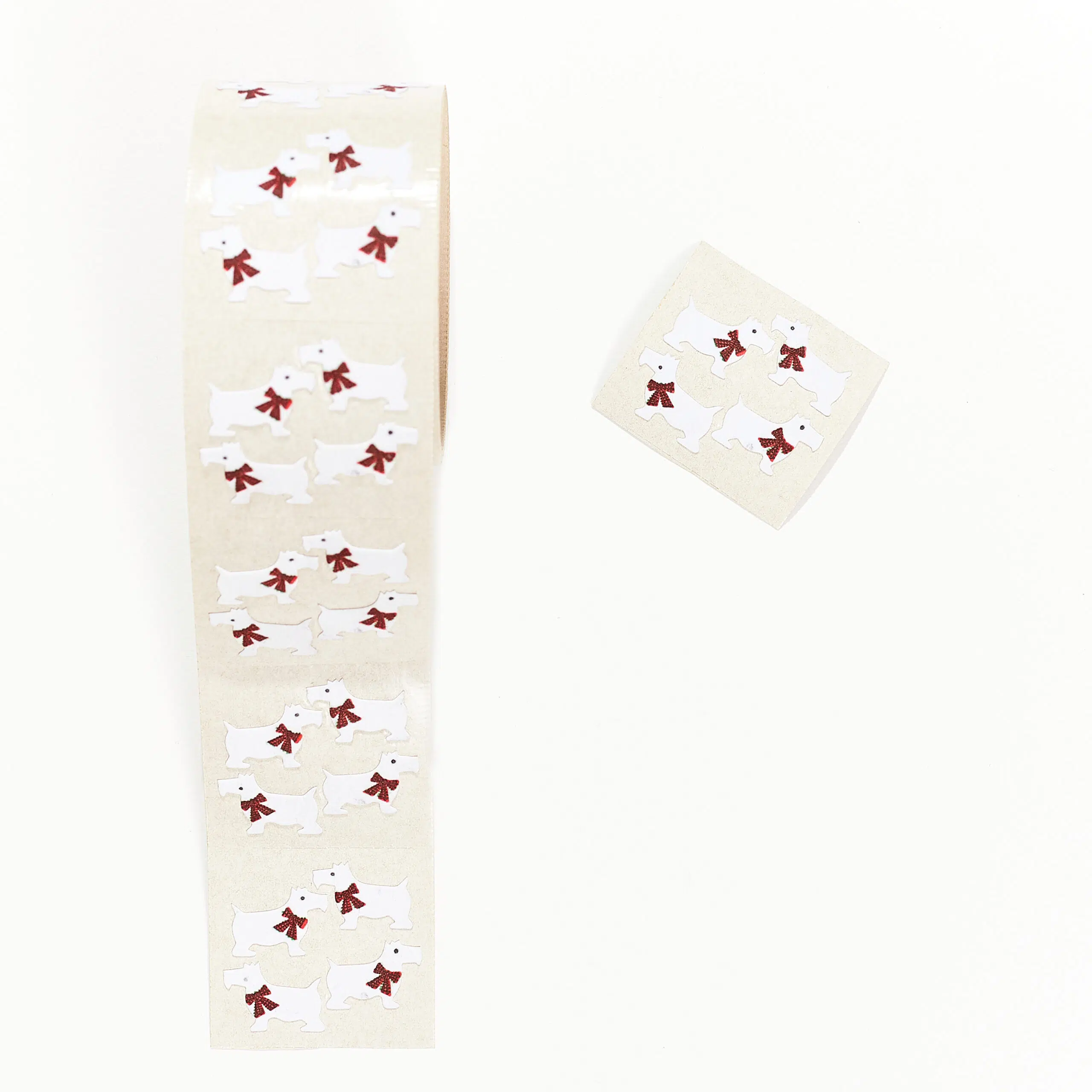 Nuevo! Stickers Perros blanco peluche